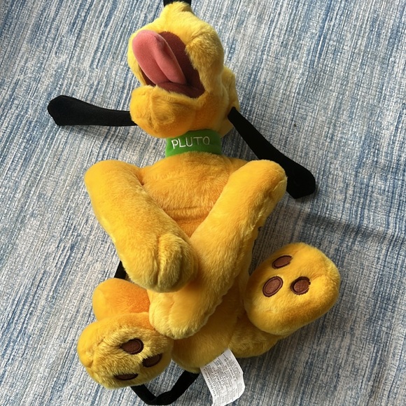 Disney Store Genuine Original Authentic Large Pluto Plush 24" Nose - Tip Of Tail - Picture 3 of 4
